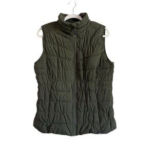 Be Boundless Puffer Vest Women’s Size Large Lightweight Packable Olive Green